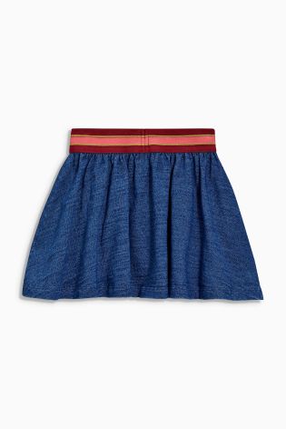 Denim Blue Jersey Skirt (3mths-6yrs)